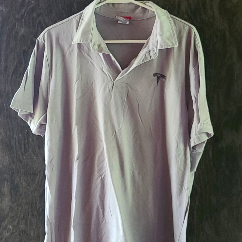 XL Grey Tesla polo